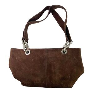 Hobo international brown suede small handbag 12 x 7 x 5”